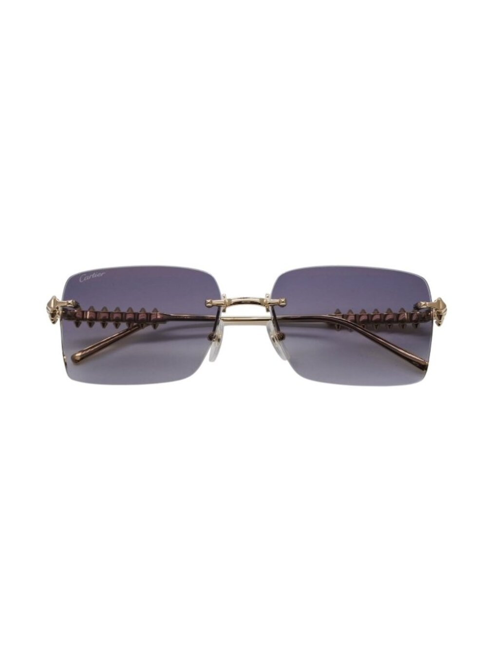 Cartier Crush Sunglasses Eyewear Gray Gold